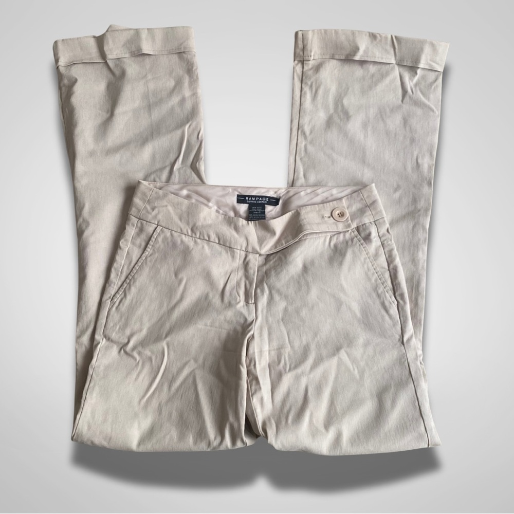 Y2K rampage cream flared dress pants